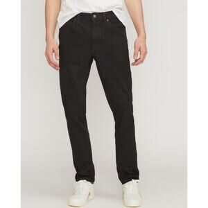 NEW Everlane Uniform Men 35 Black "The Slim 4-Way Stretch Organic Jeans" 35x30